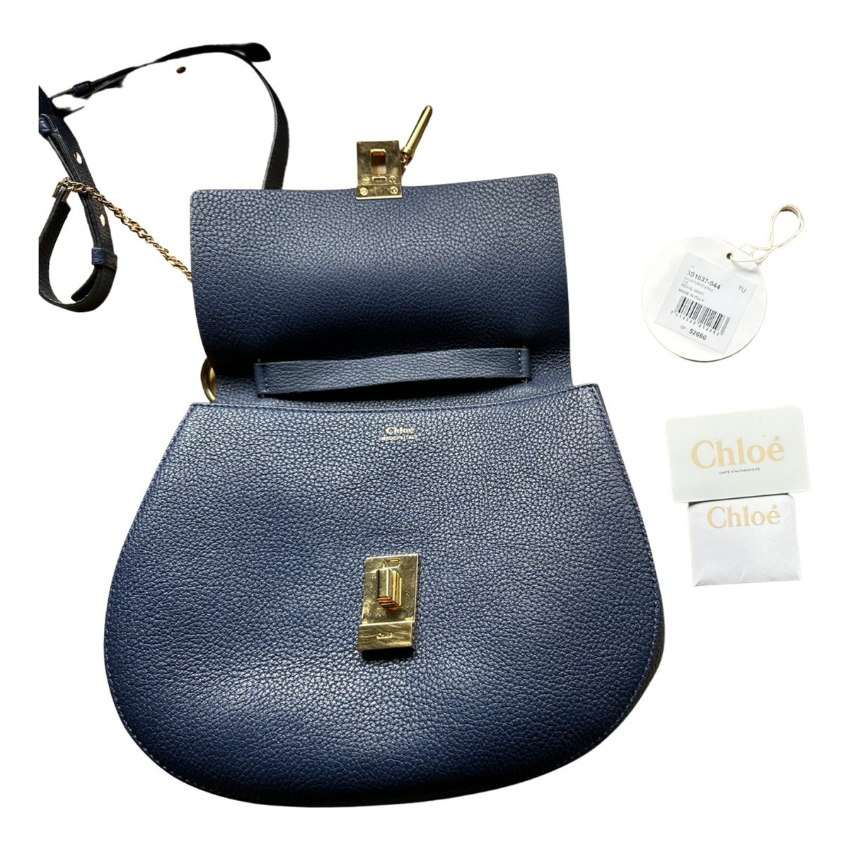 Drew leather crossbody bag