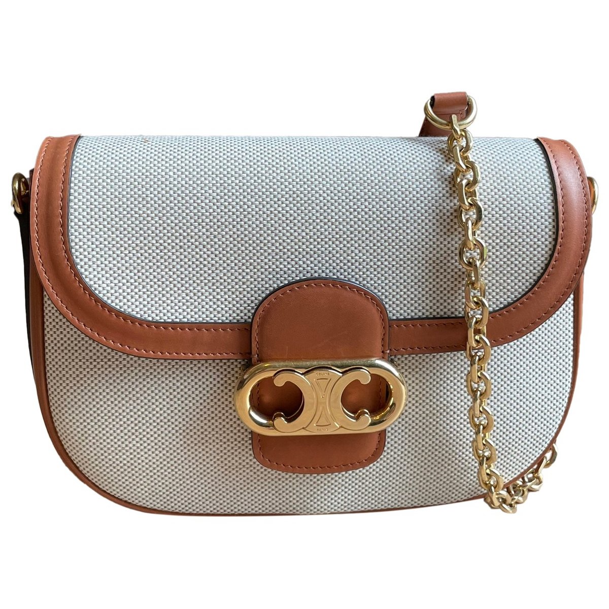 Triomphe Maillon cloth crossbody bag