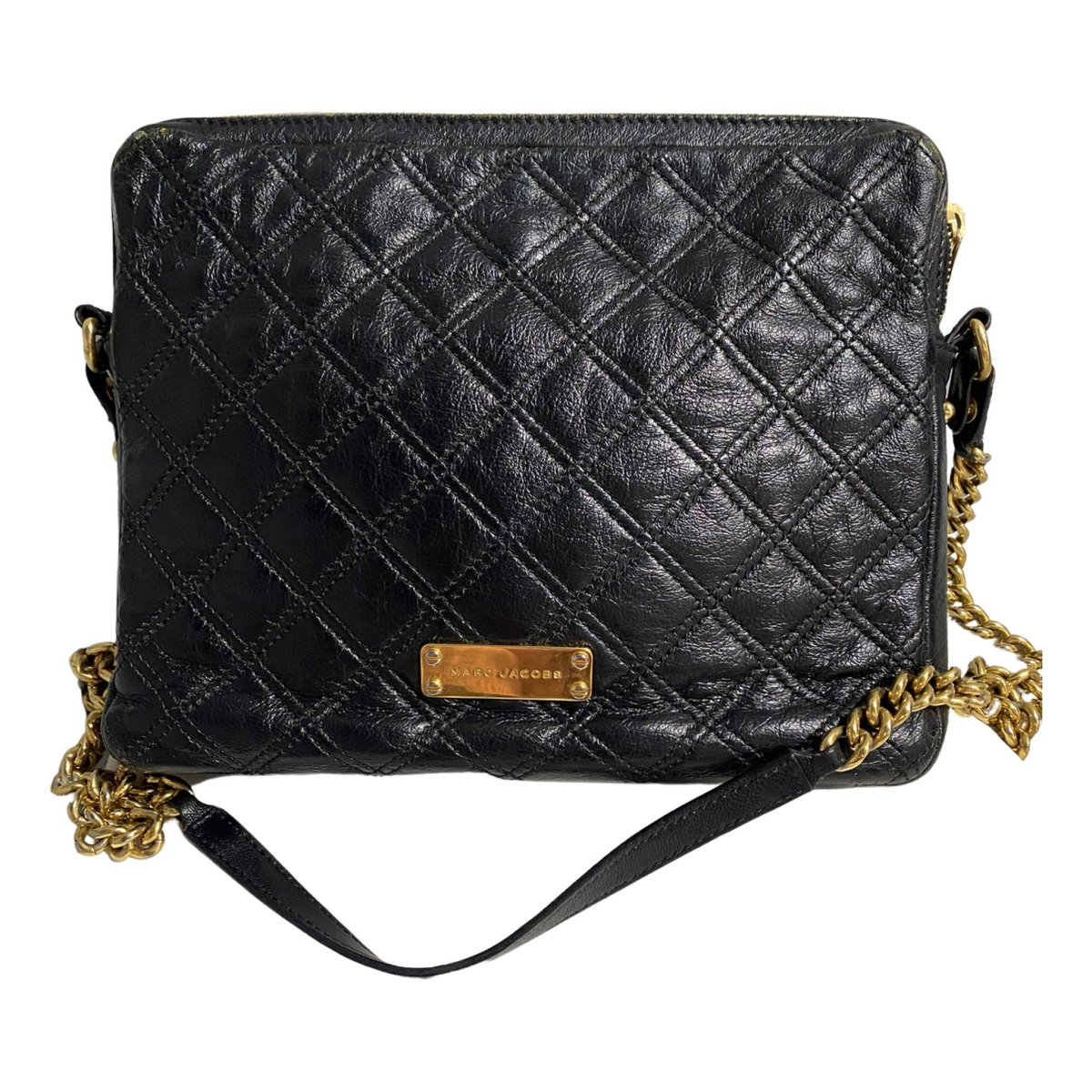 Single leather handbag