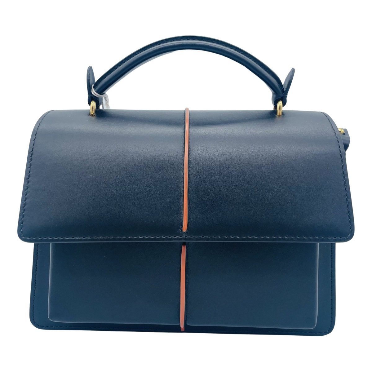 Trunk leather crossbody bag