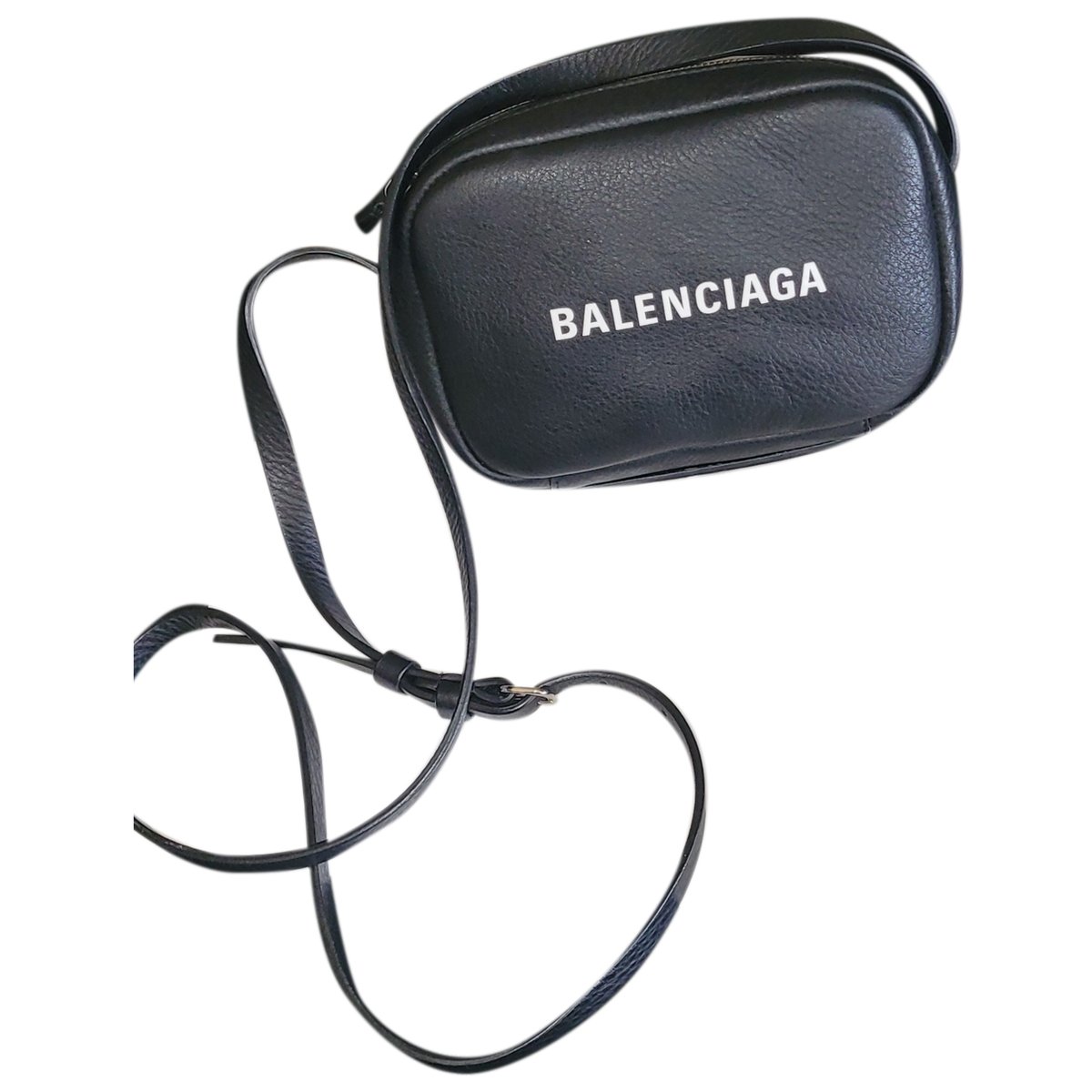 Camera leather crossbody bag