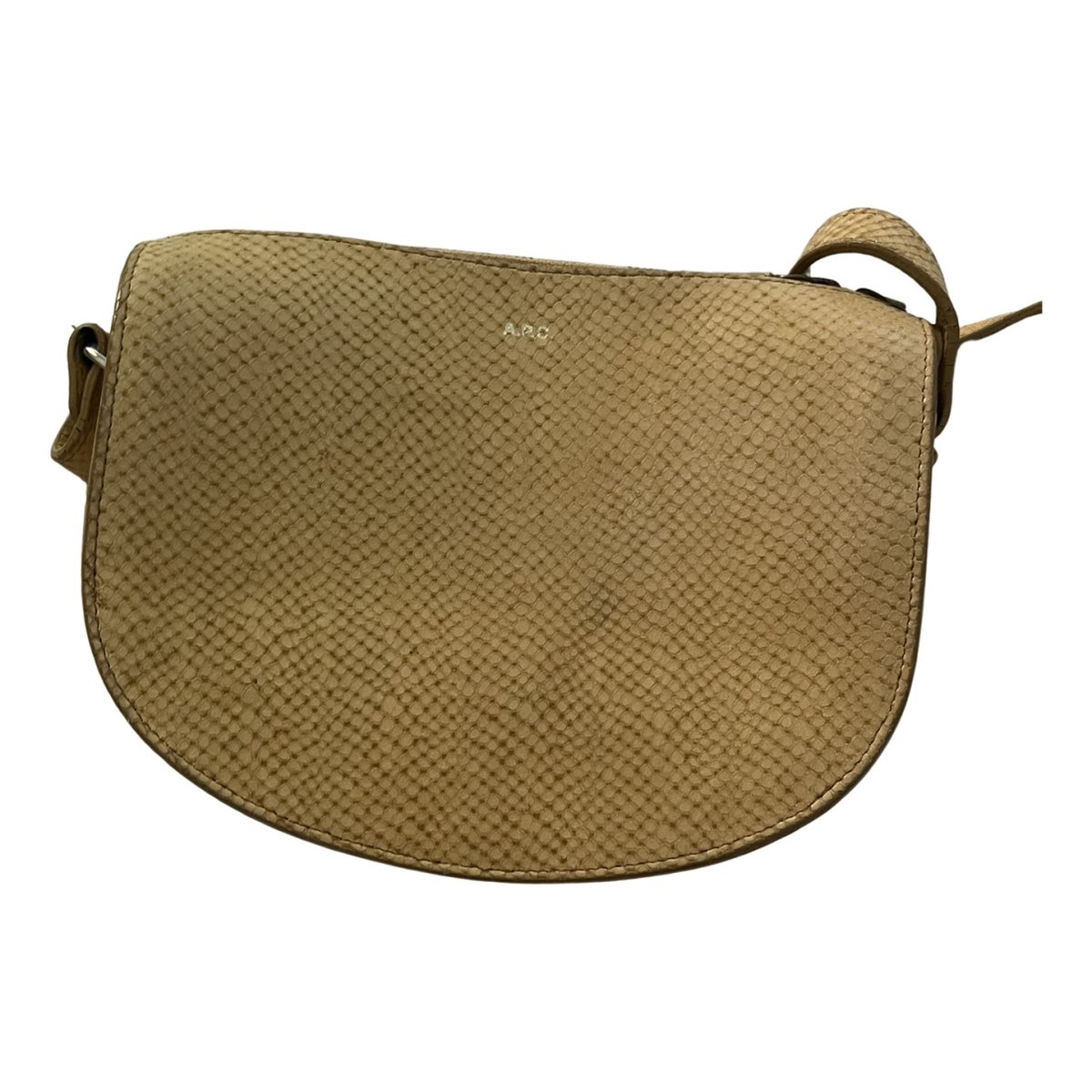 Demi-lune leather crossbody bag