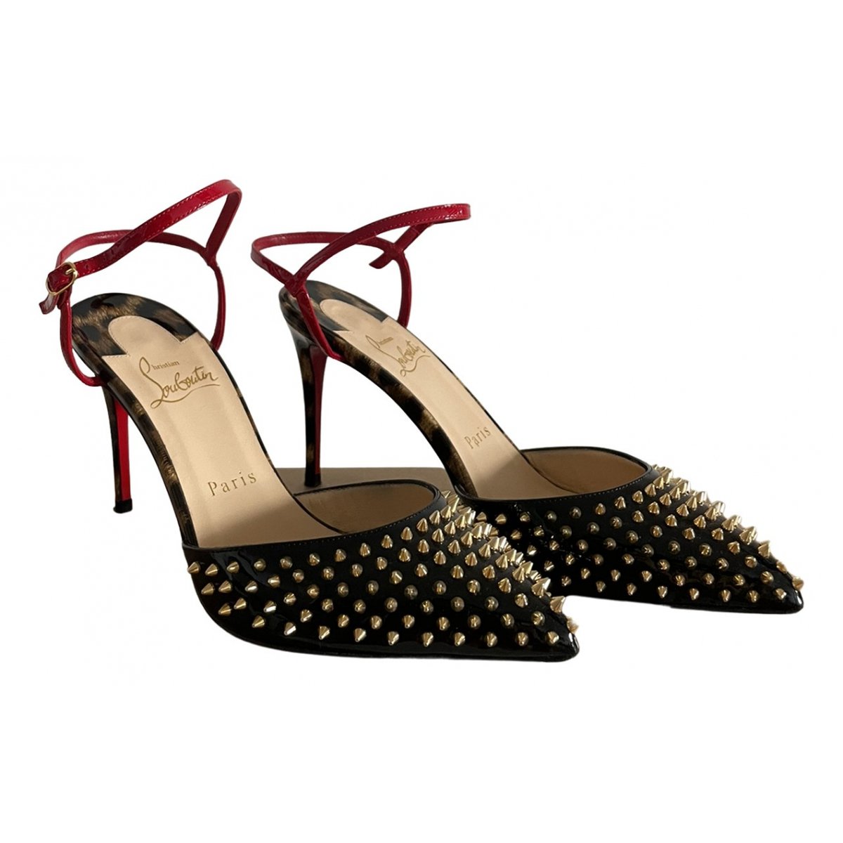Degrastrass patent leather heels