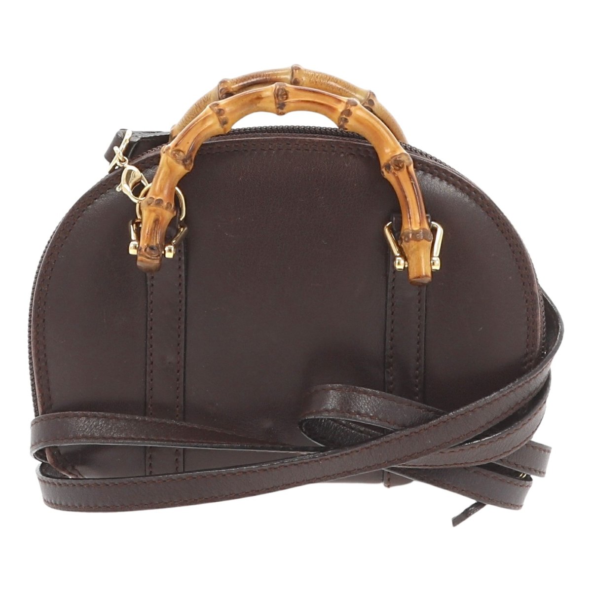 Bamboo leather handbag