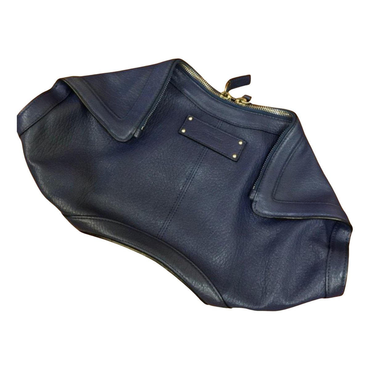 Manta leather clutch bag