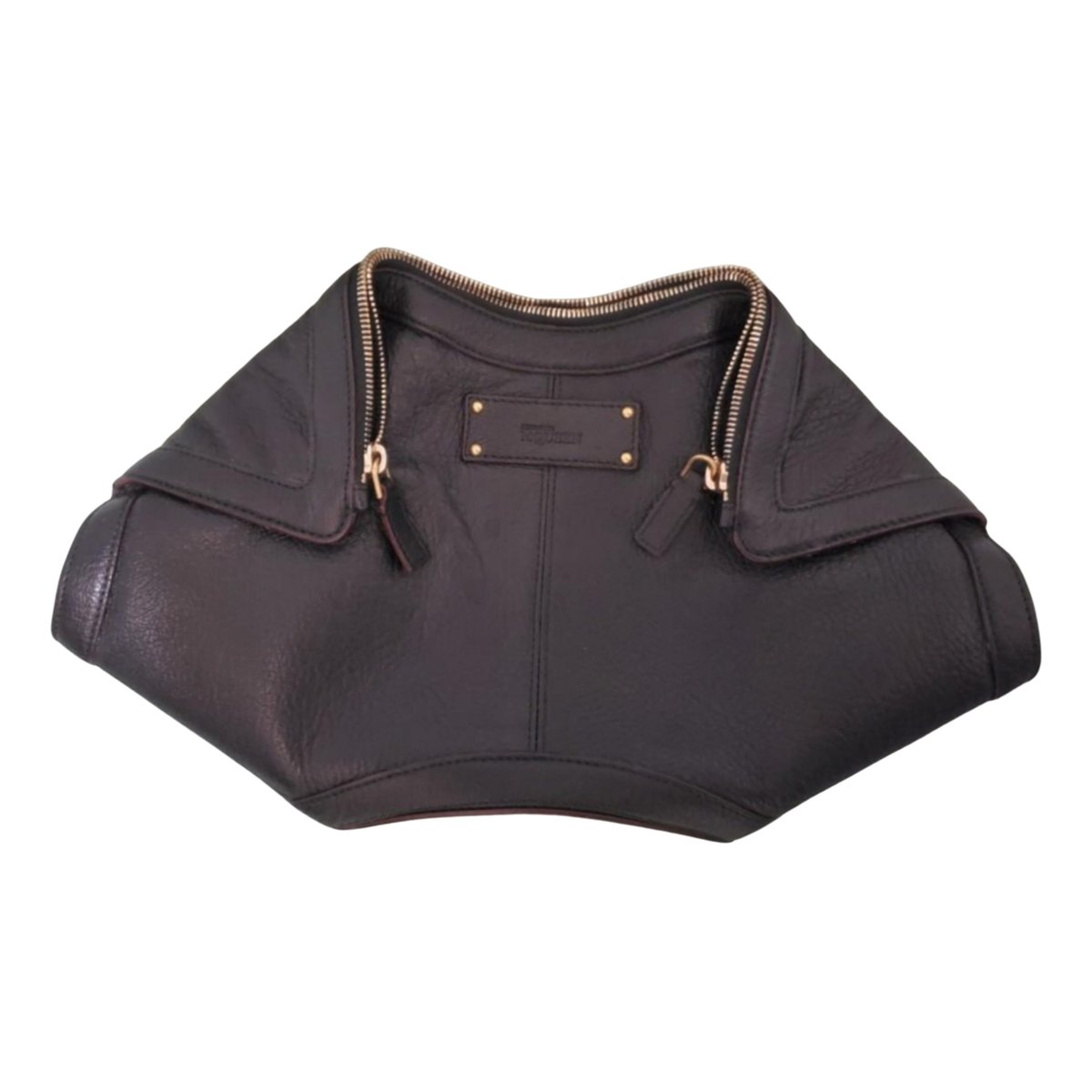 Manta leather clutch bag