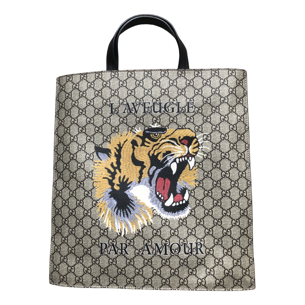 Animalier vegan leather tote