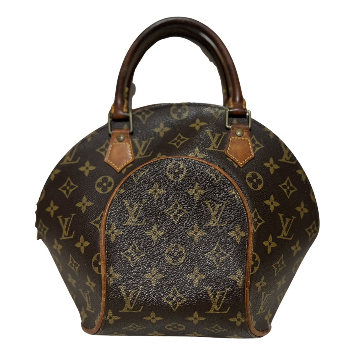 Ellipse leather handbag
