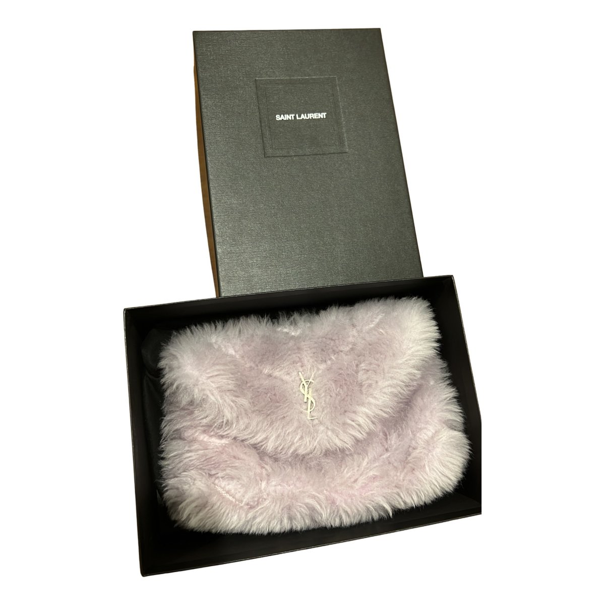 Loulou leather clutch bag