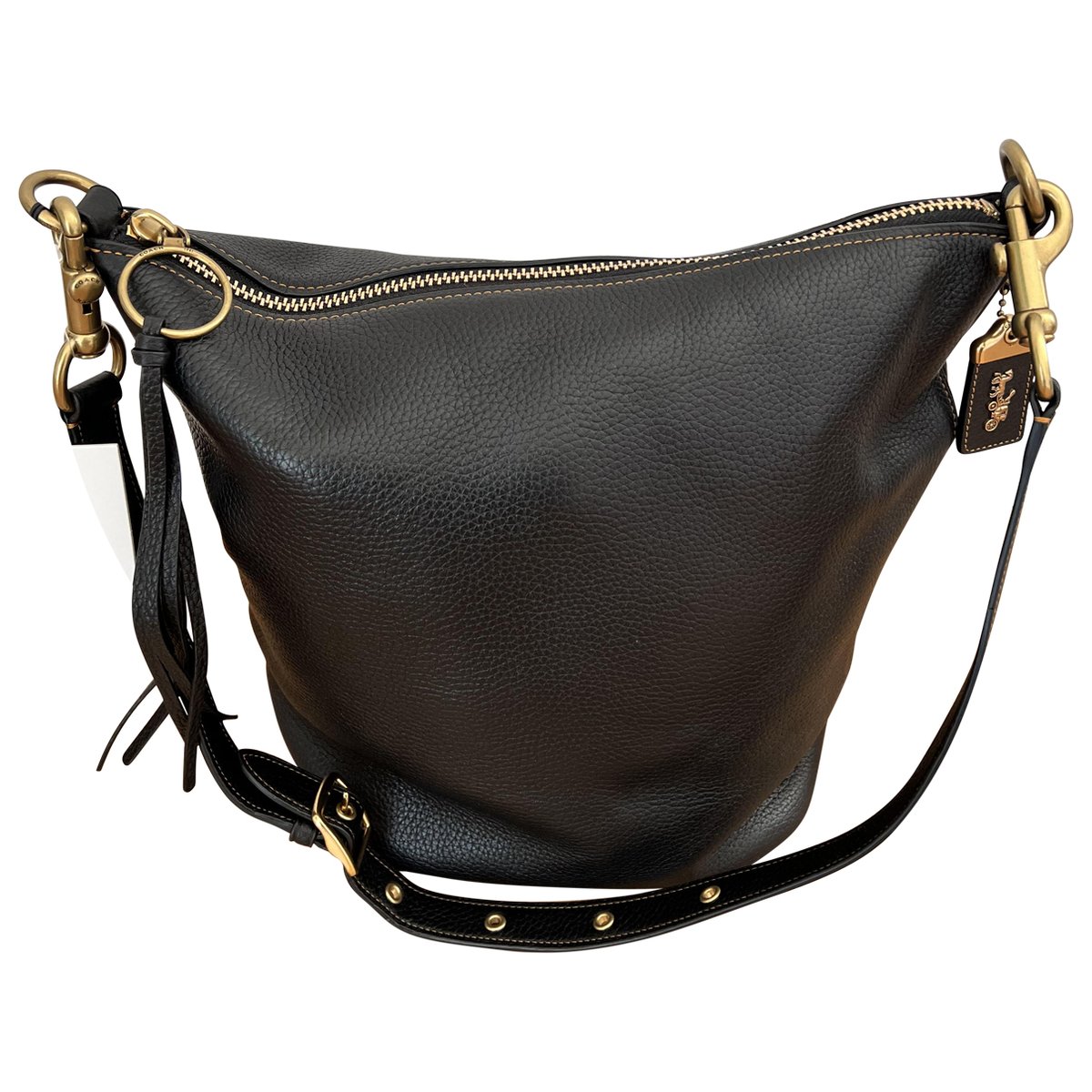 Abby duffle leather handbag