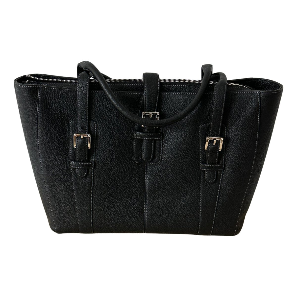 T Shopper leather handbag