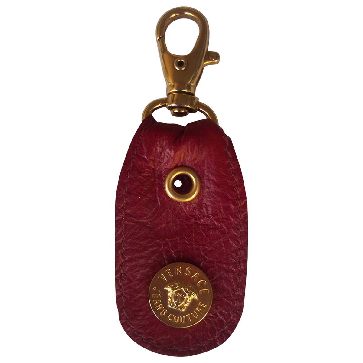La Medusa leather key ring