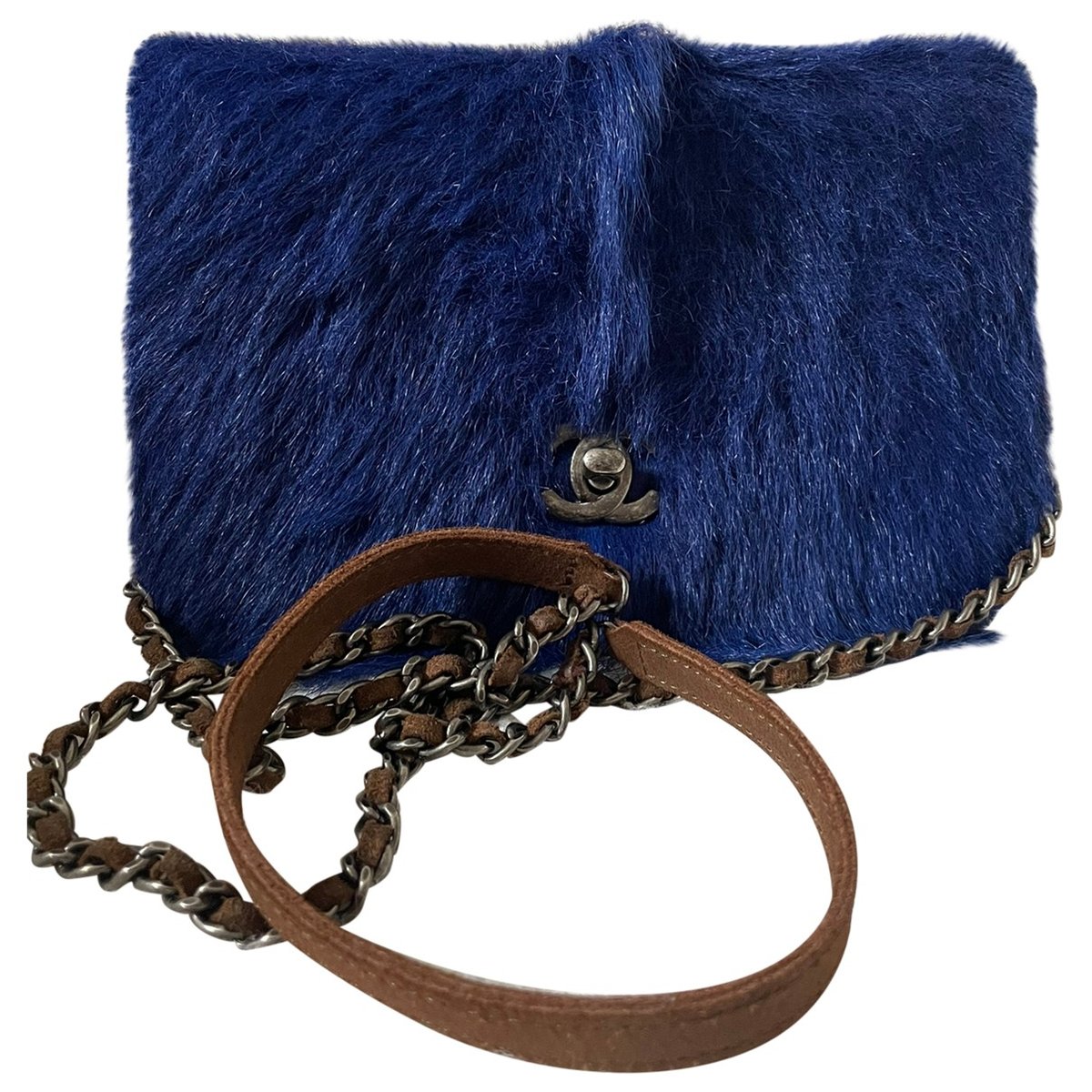 Wallet On Chain pony-style calfskin crossbody bag