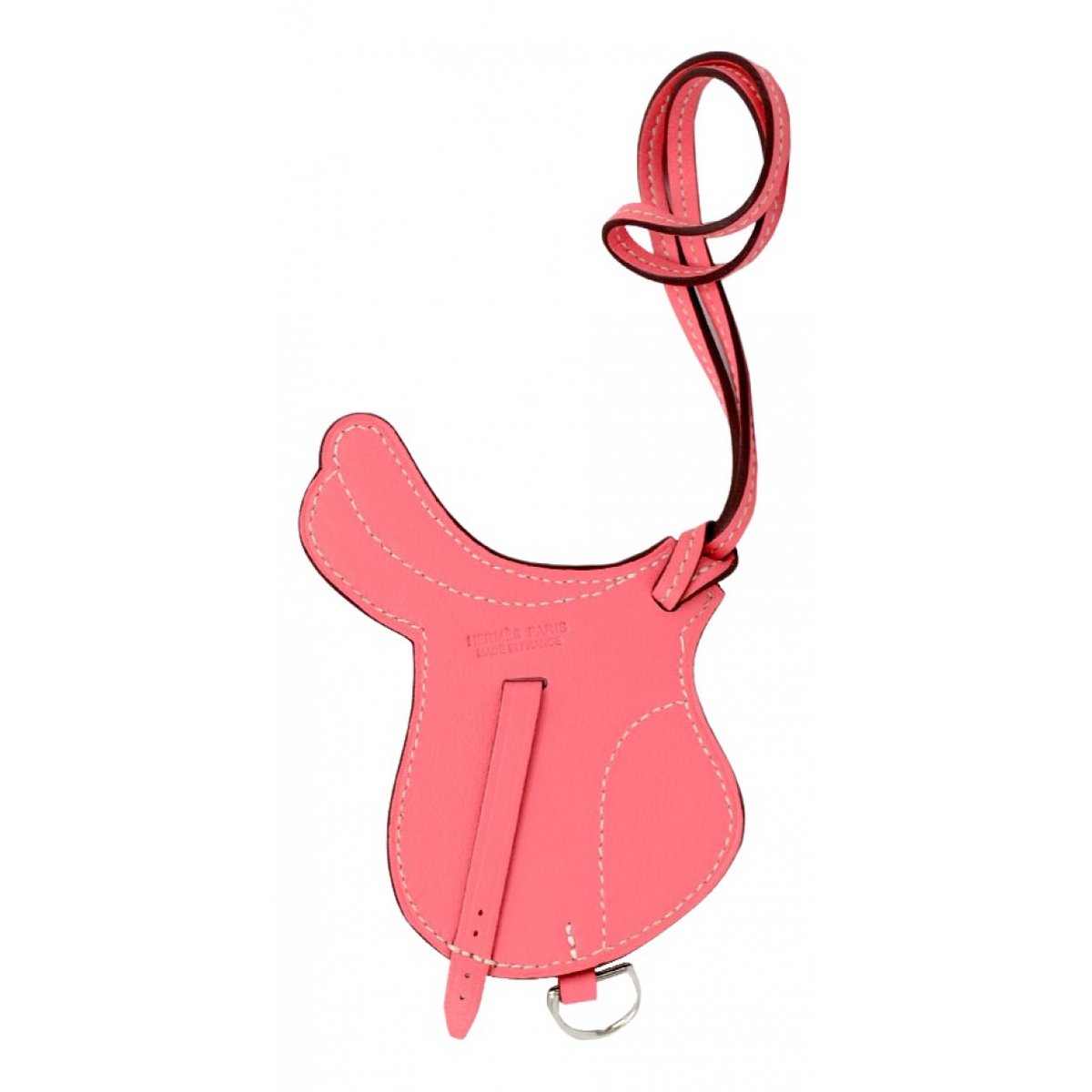 Paddock leather bag charm