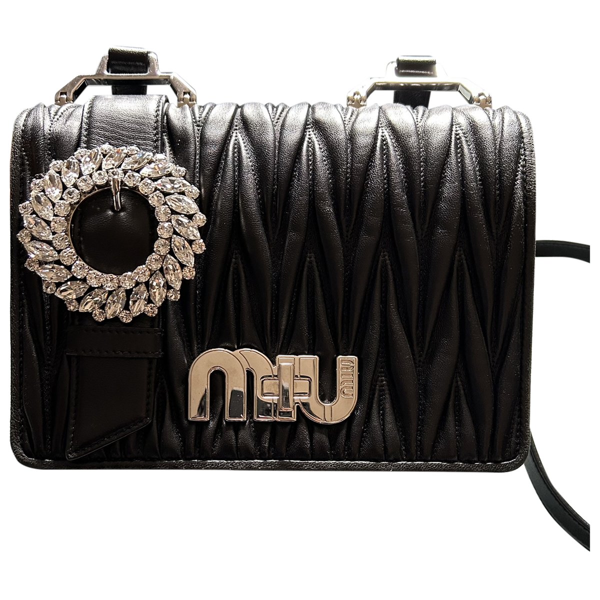 My Miu leather crossbody bag