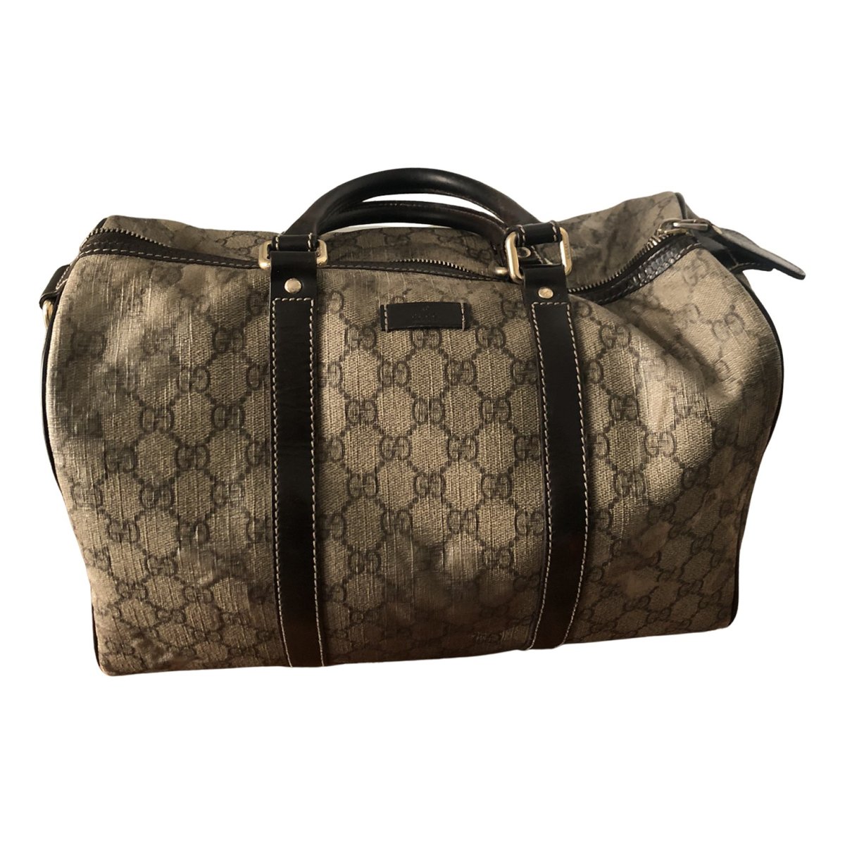 Boston leather bowling bag