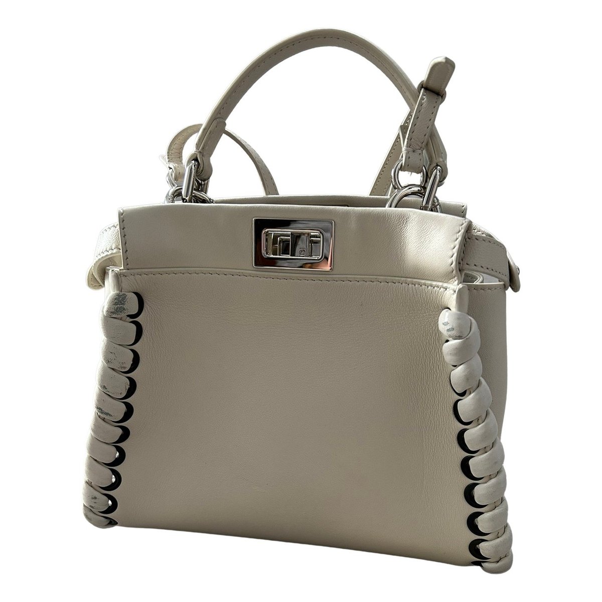 Peekaboo leather handbag