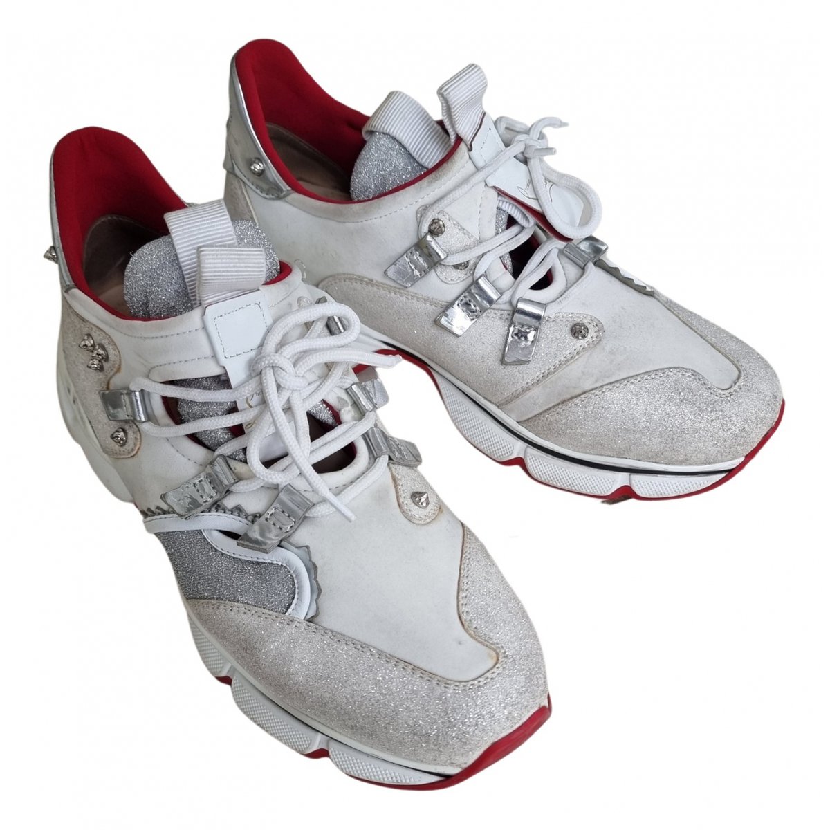 Red Runner cloth trainers