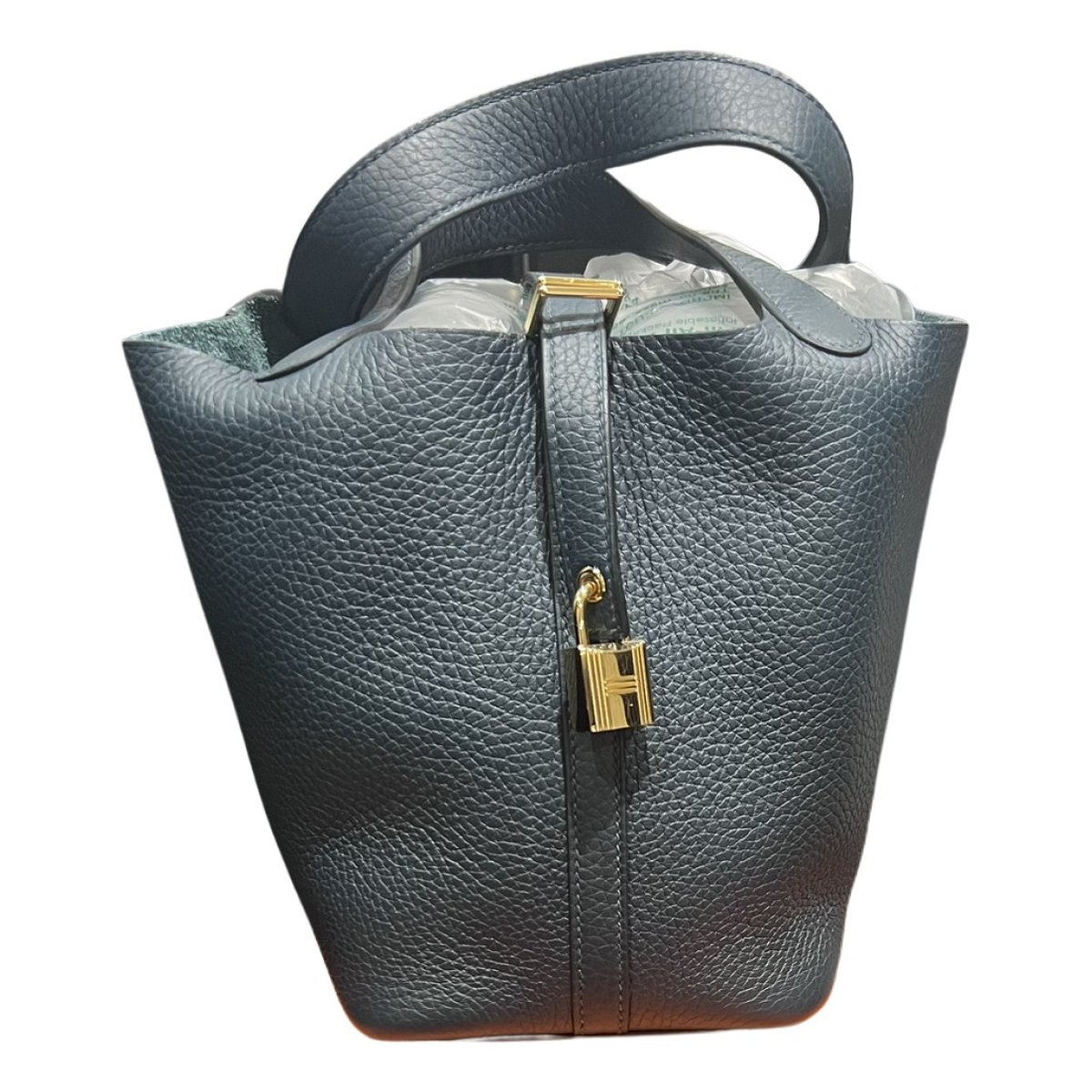 Picotin leather tote
