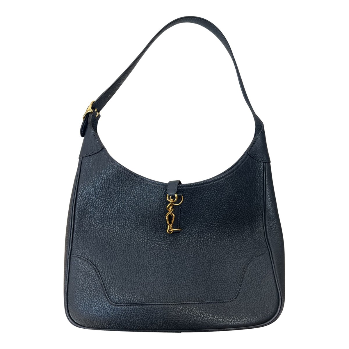 Trim leather handbag
