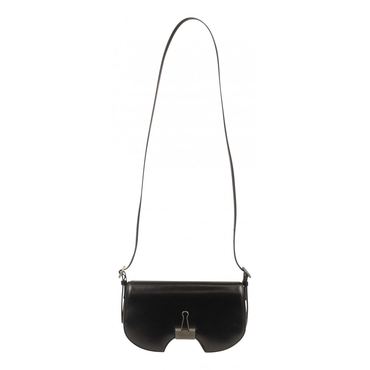 Binder leather crossbody bag