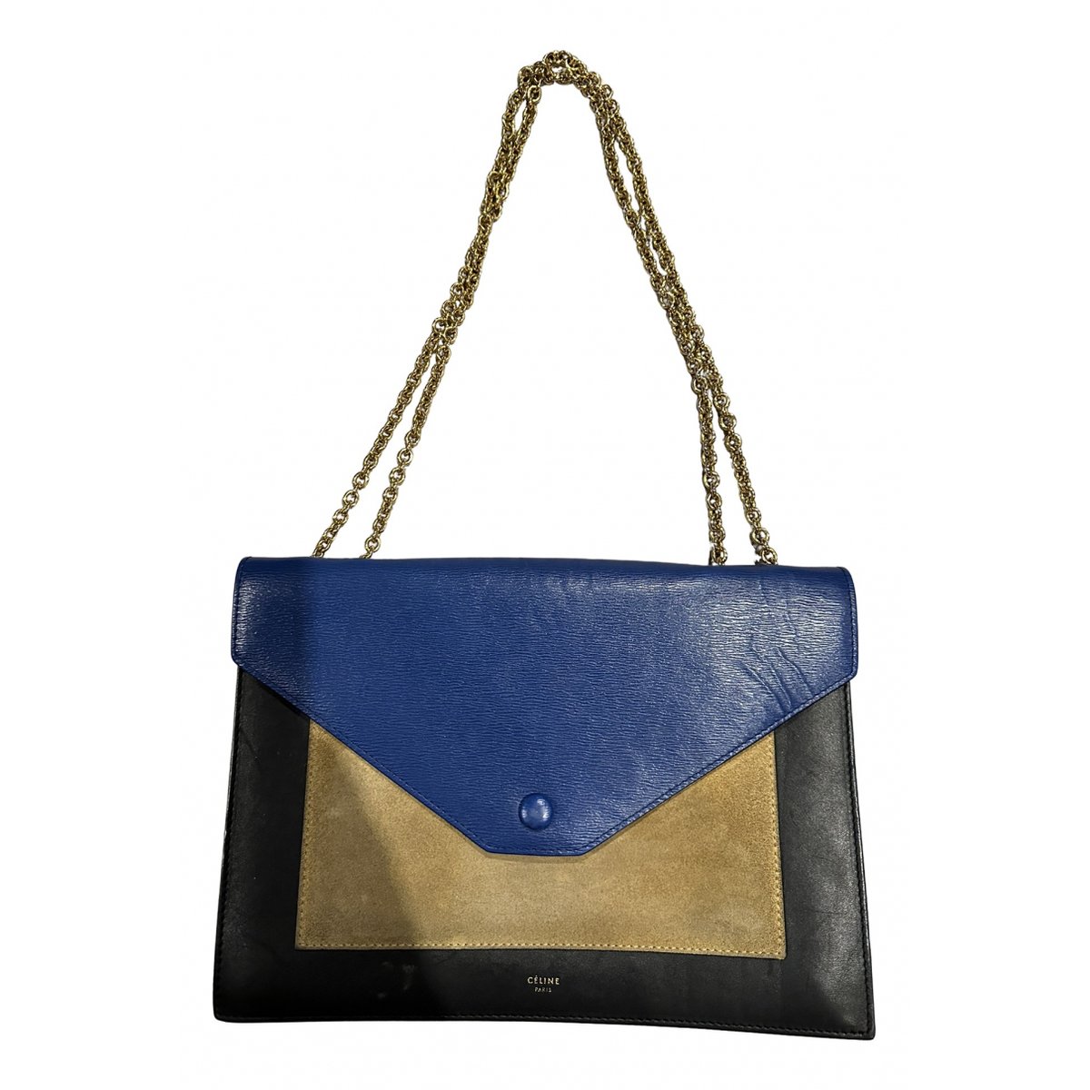 Pocket leather handbag