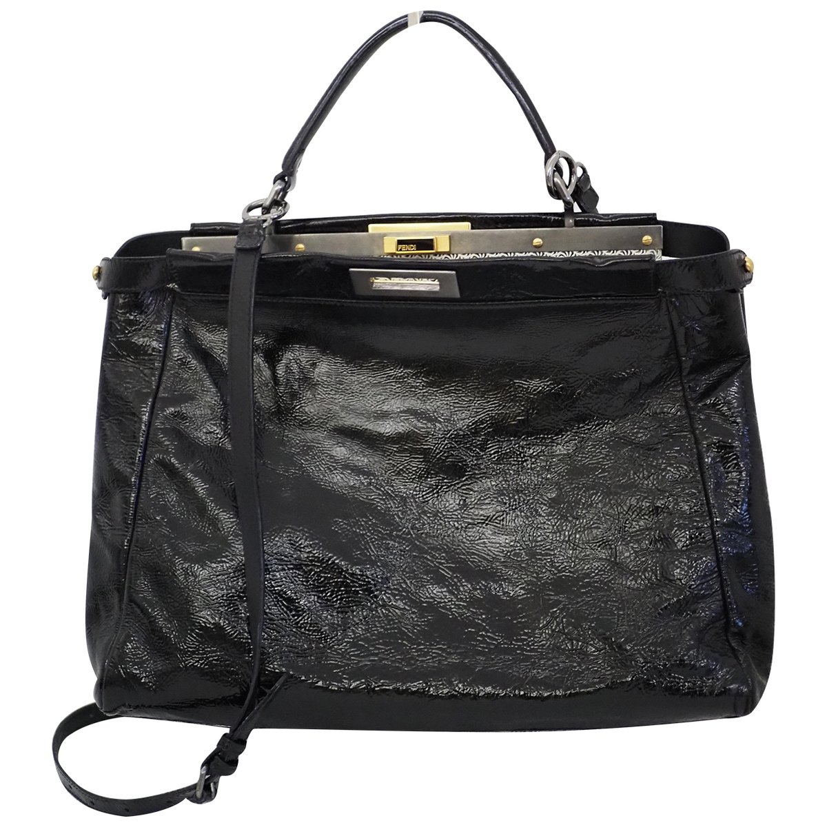 Peekaboo leather handbag