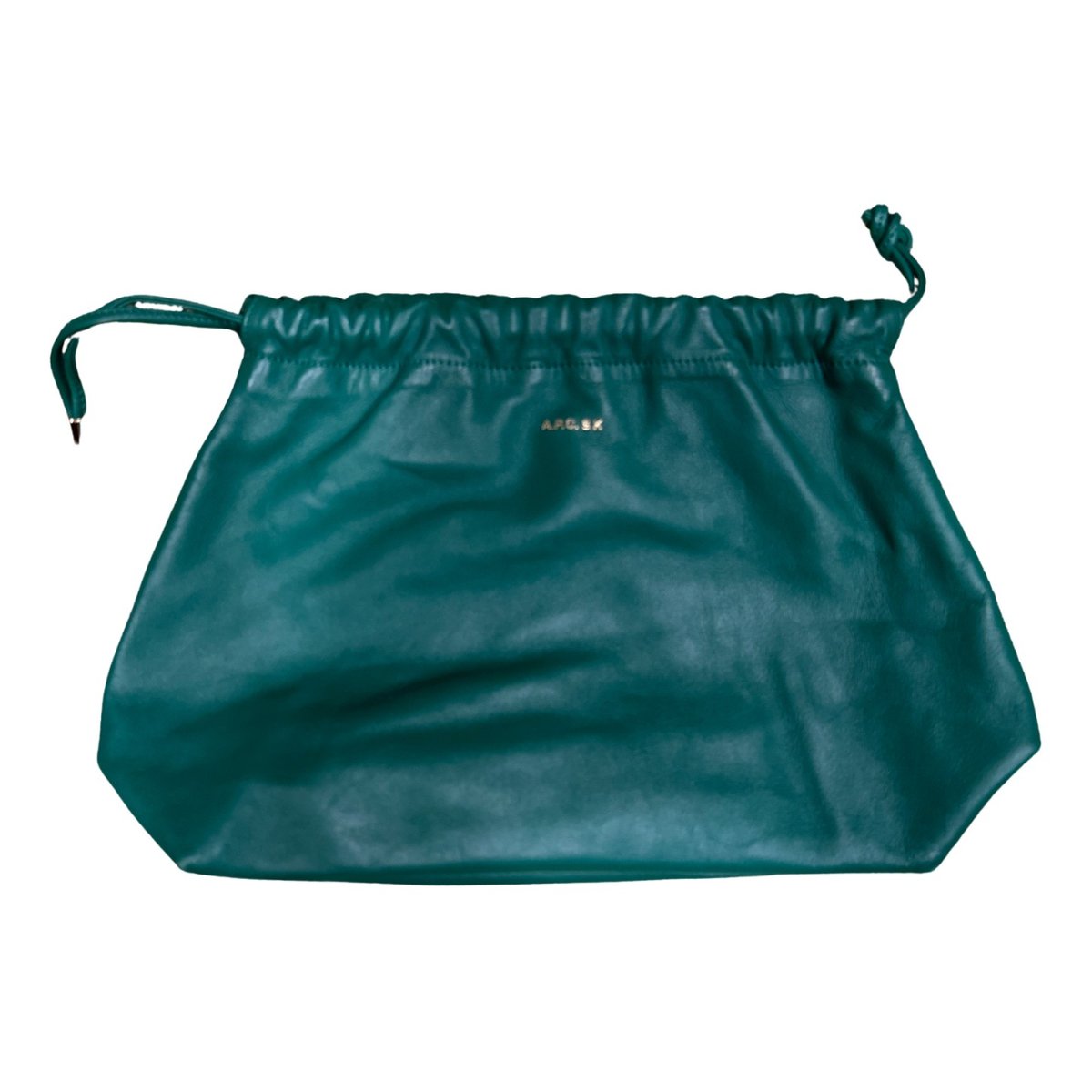 Leather clutch bag