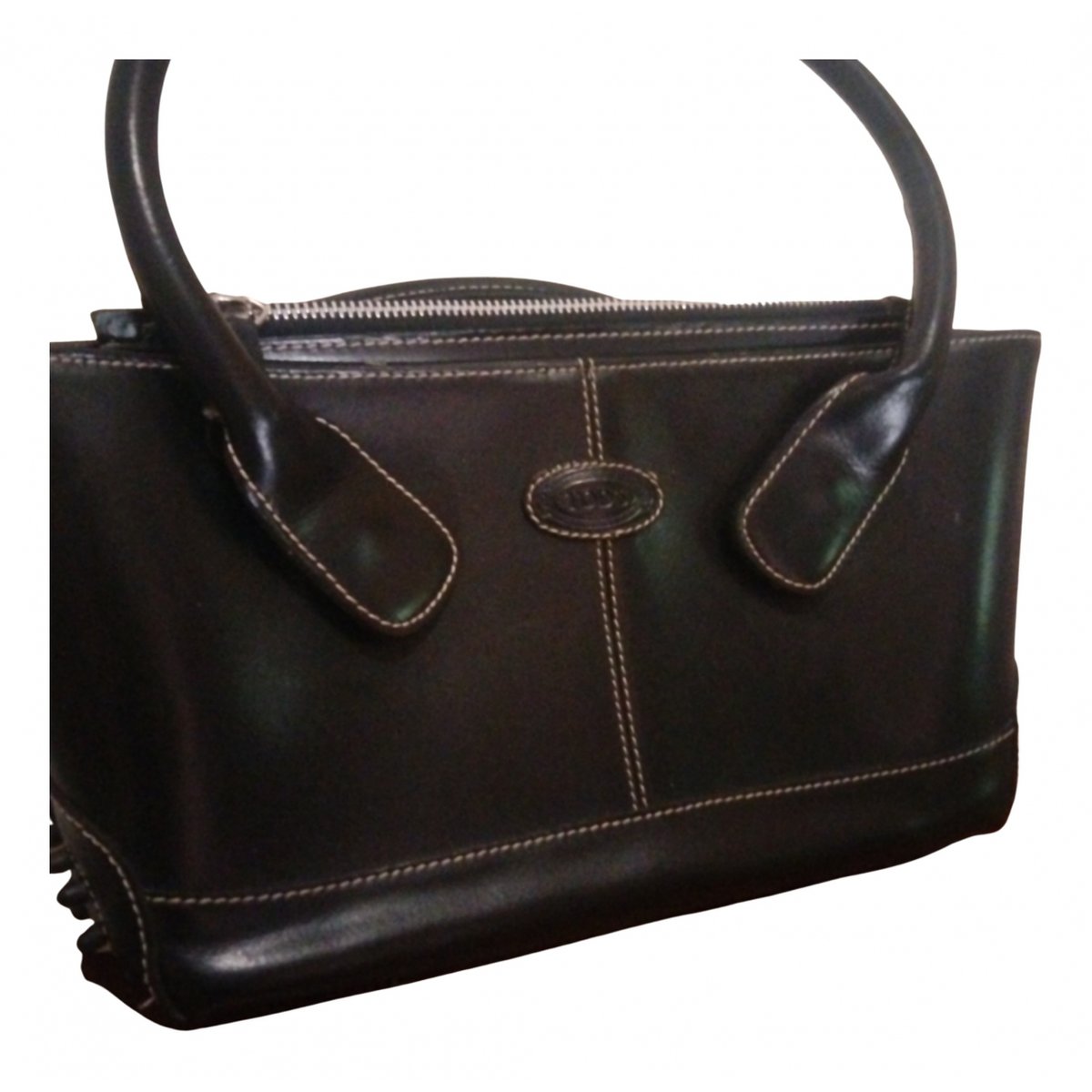 Wave leather handbag