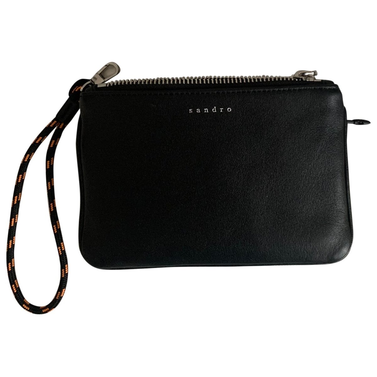 Addict leather clutch bag