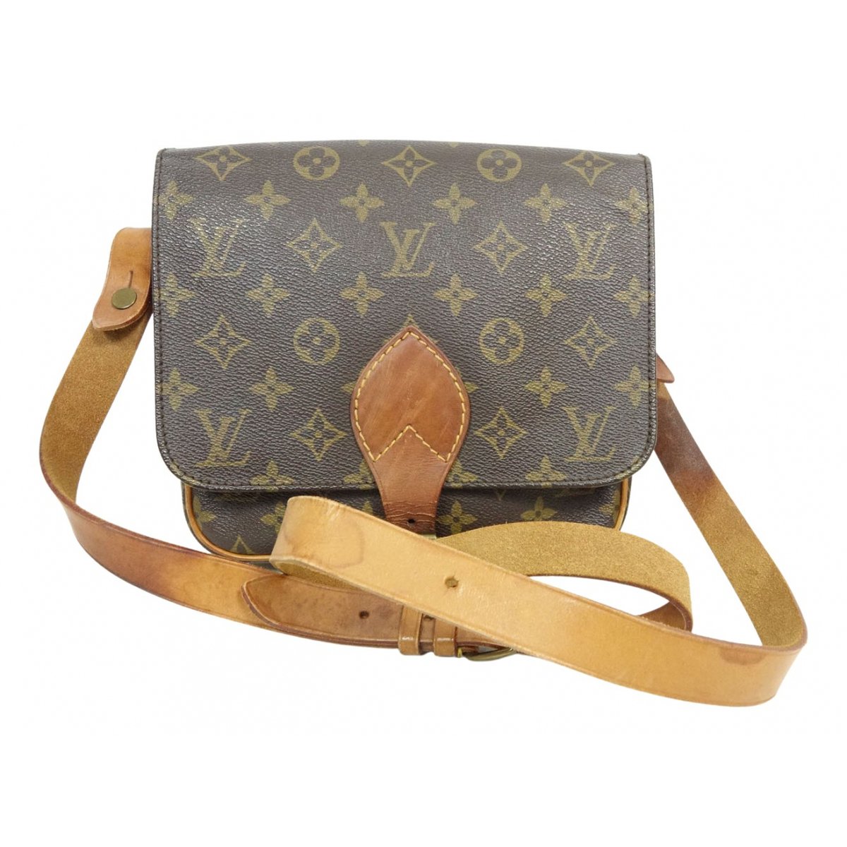 Cartouchière leather crossbody bag