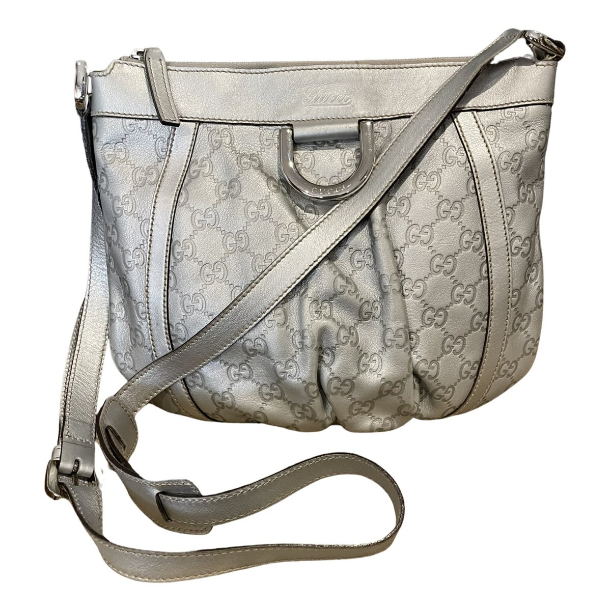 D-Ring leather crossbody bag