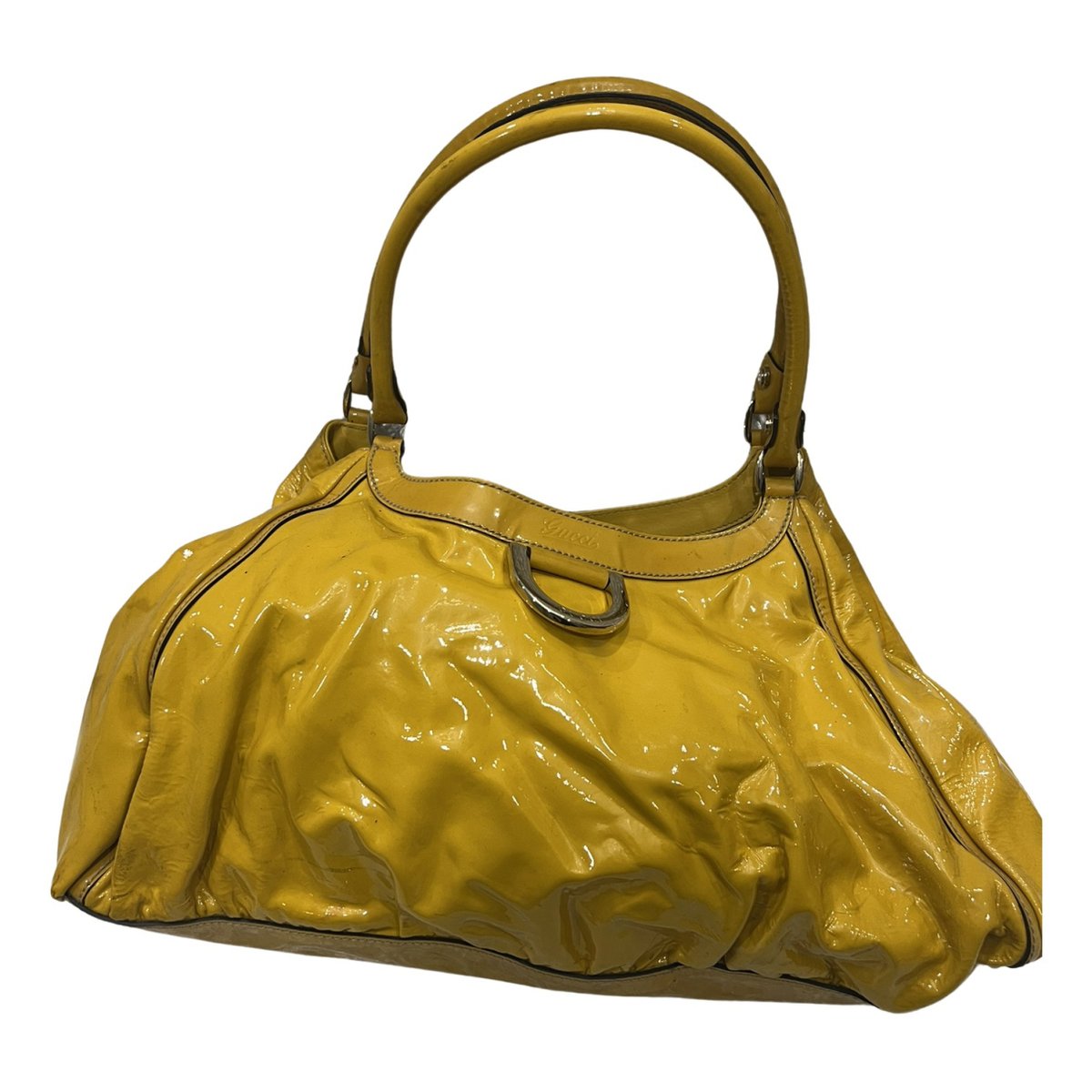 D-Ring patent leather bag