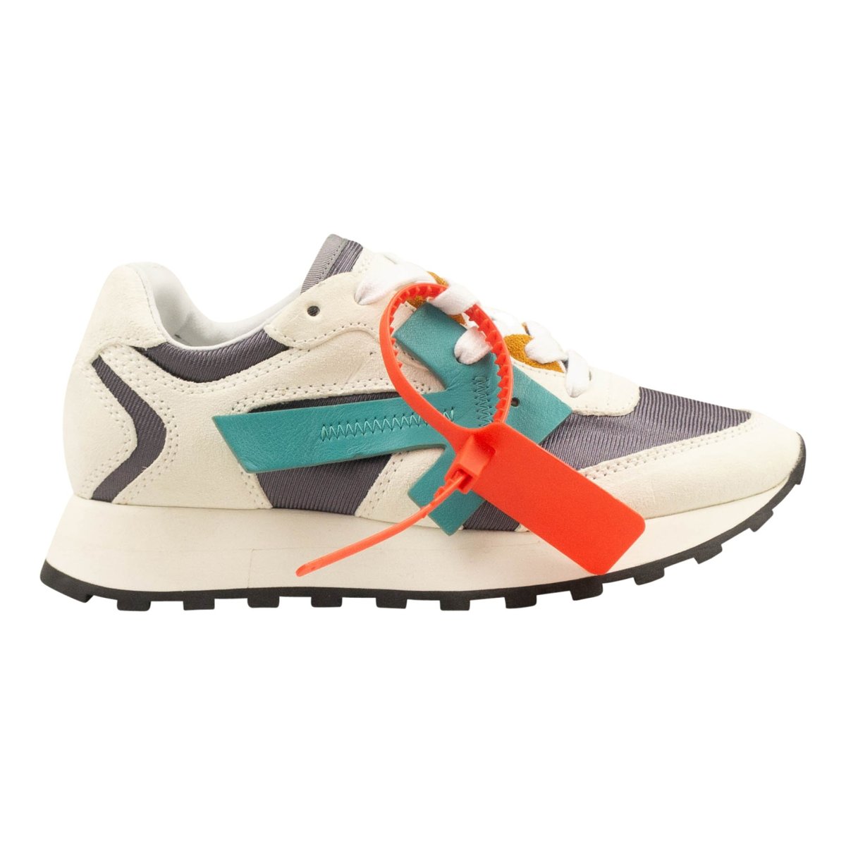 Runner leather trainers