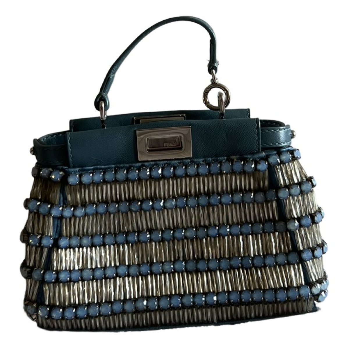 Peekaboo mini pocket leather handbag