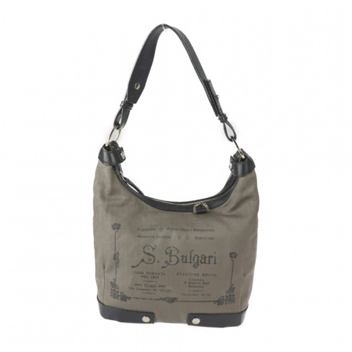 Bulgari leather handbag
