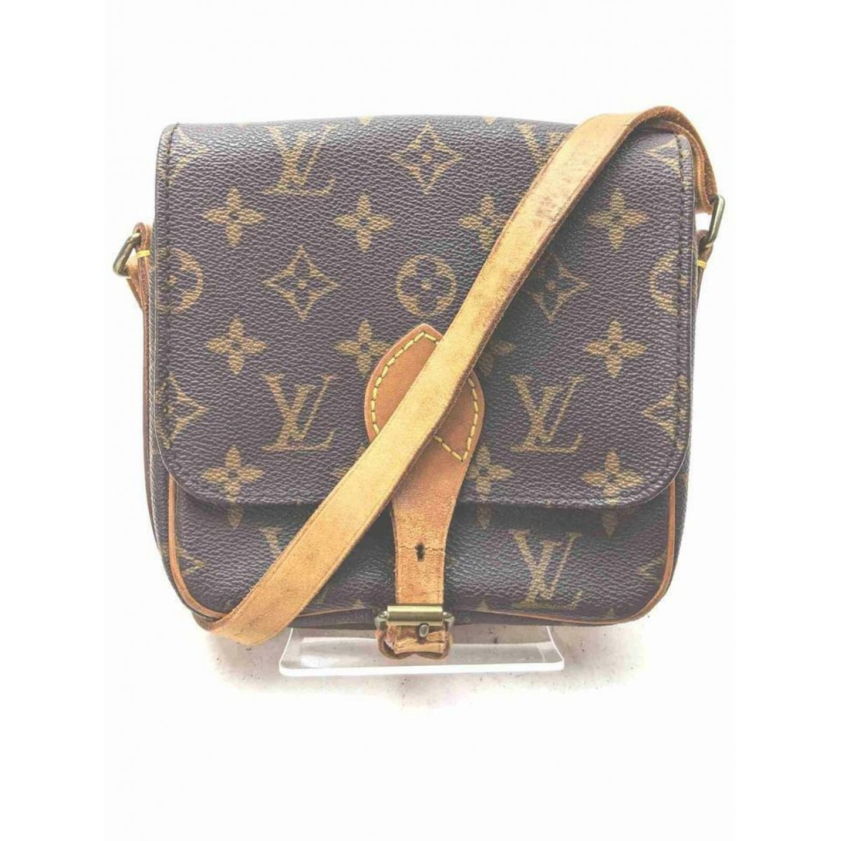 Cartouchière leather crossbody bag
