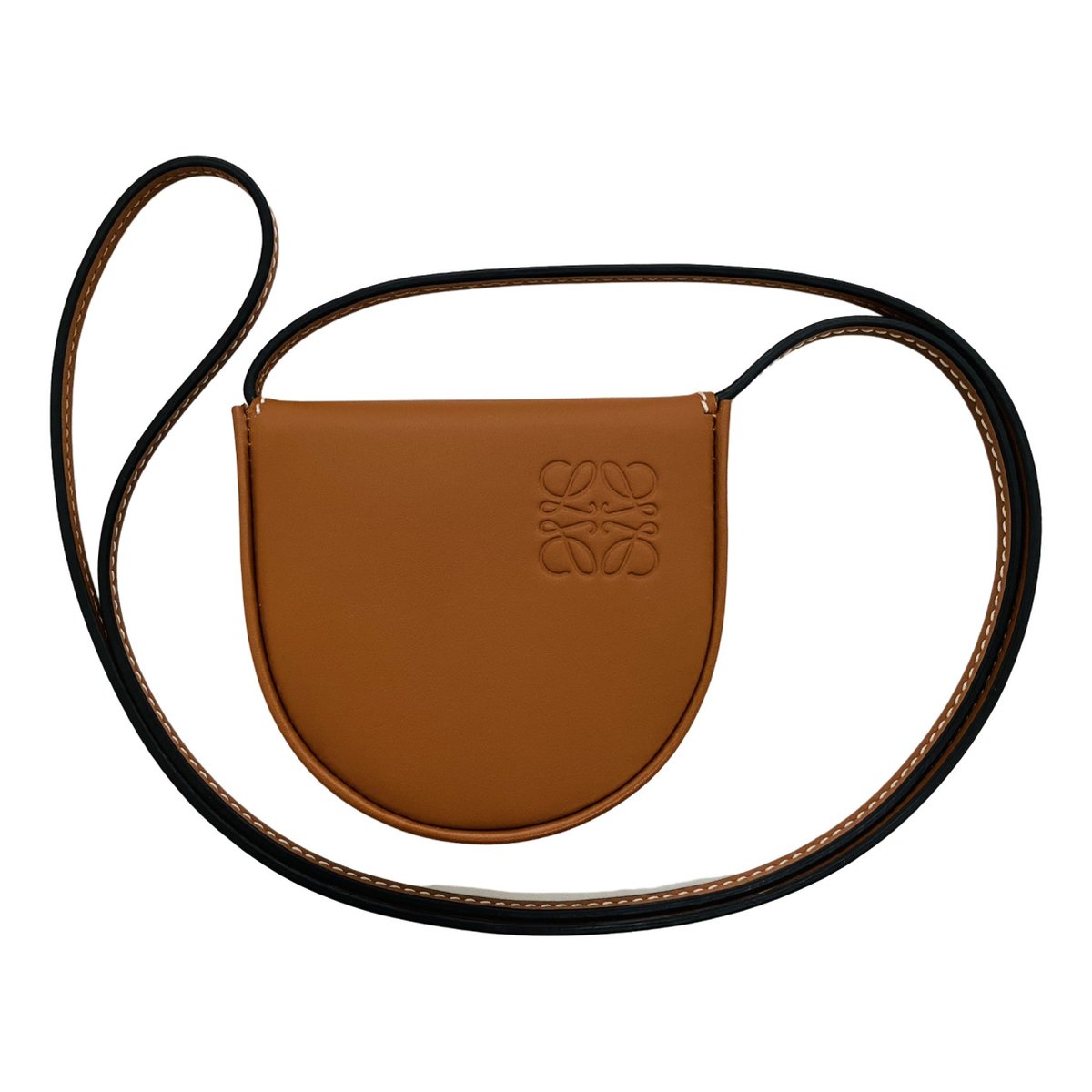 Heel leather crossbody bag