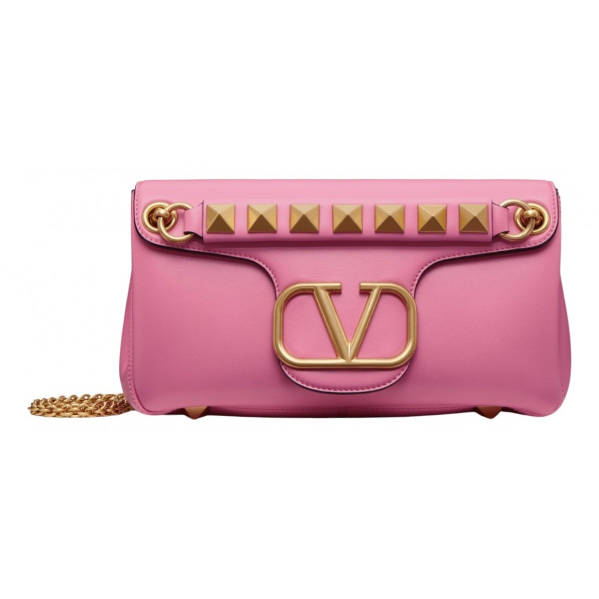 VLogo leather crossbody bag