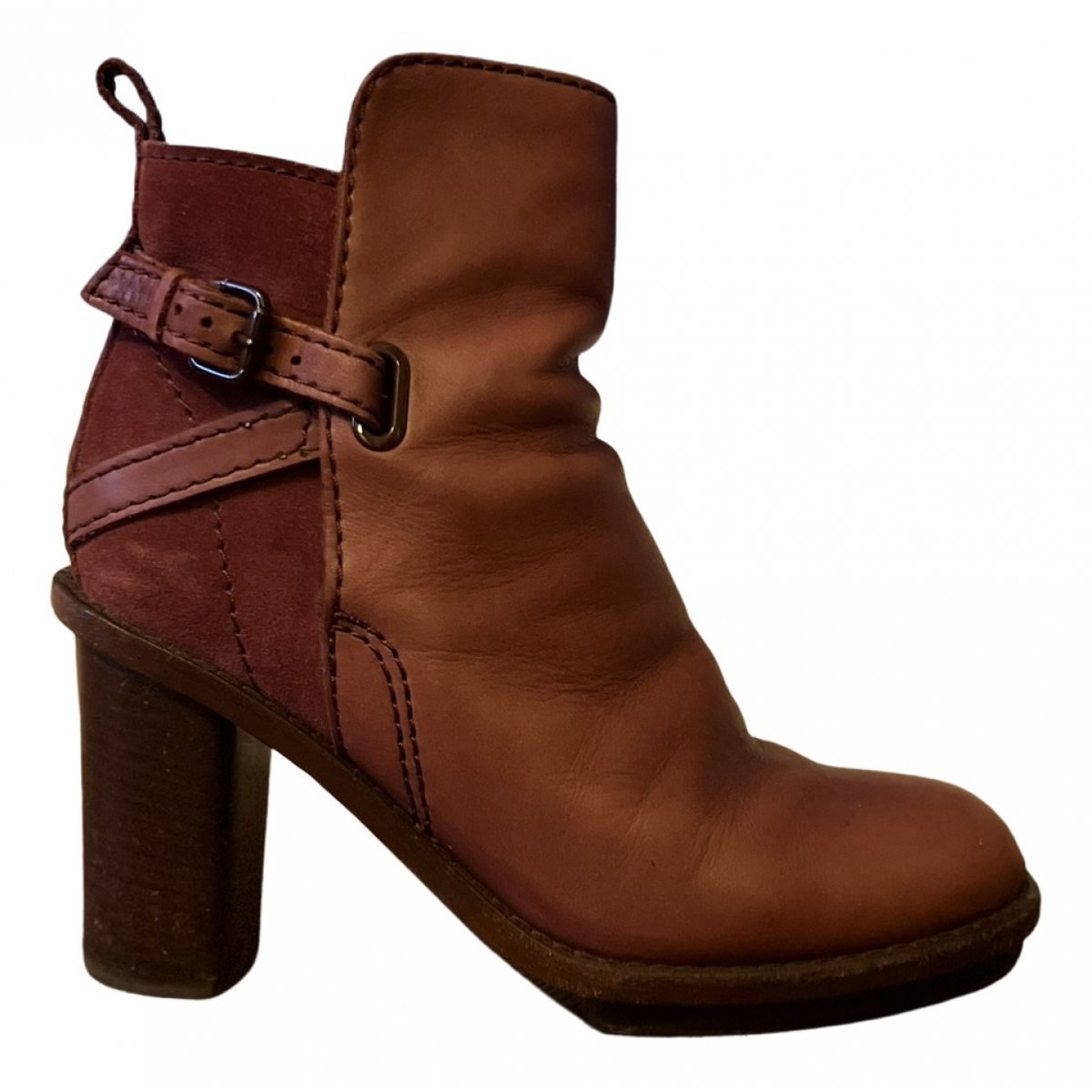 Cypress leather buckled boots