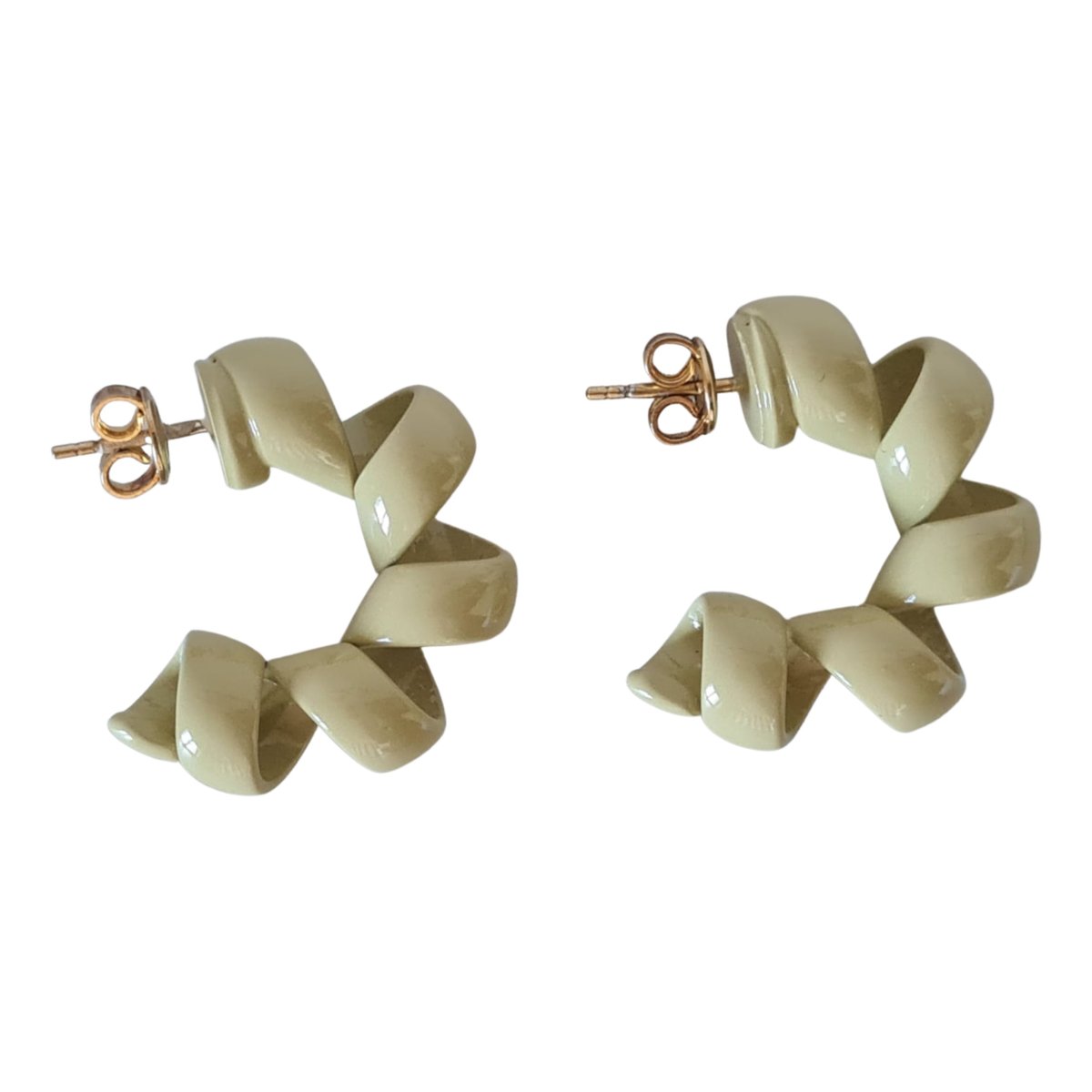 Turn silver earrings
