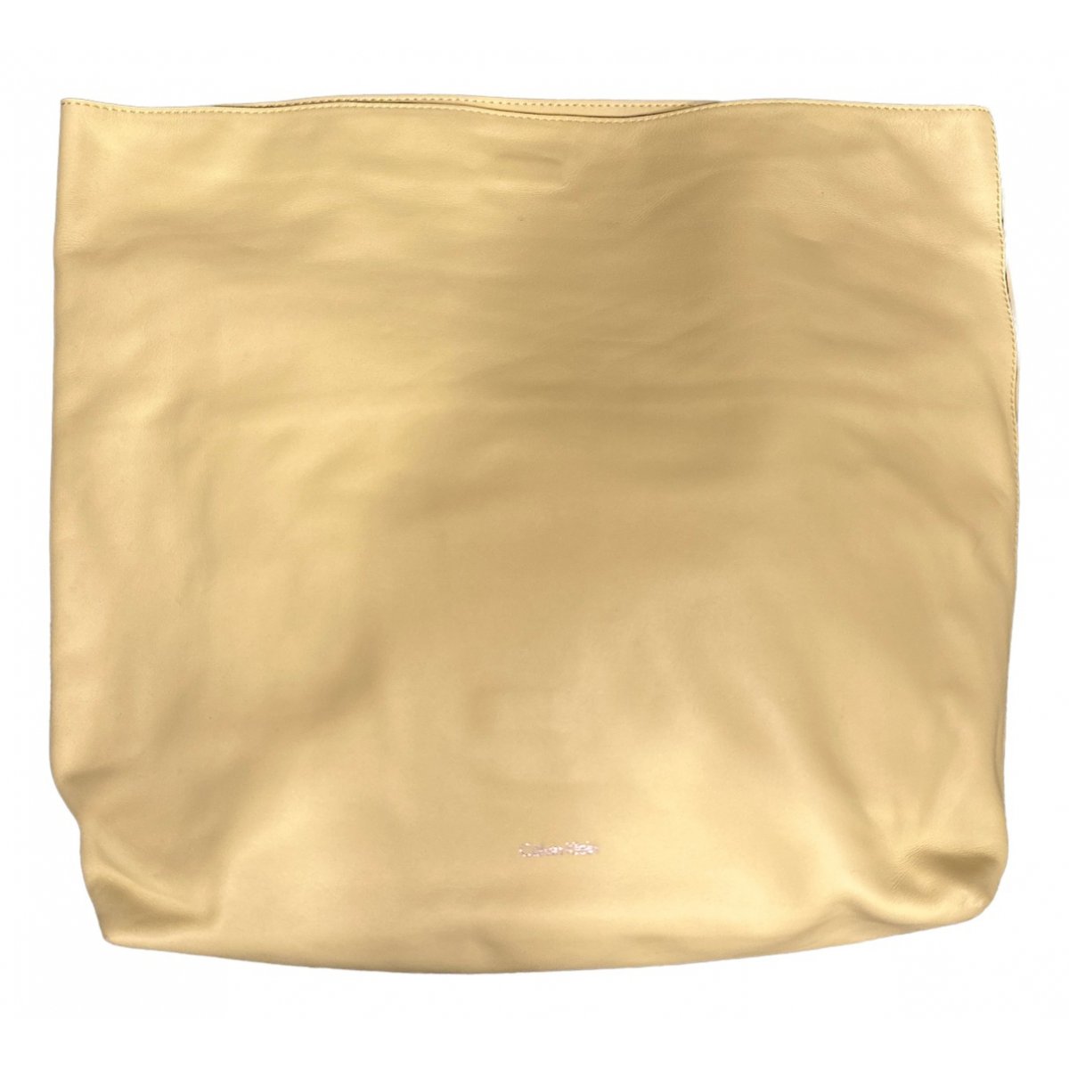 Leather clutch bag