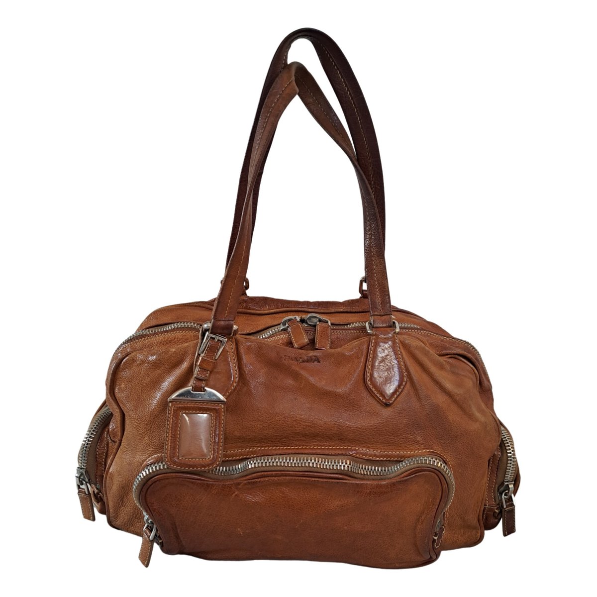 Cargo leather bowling bag