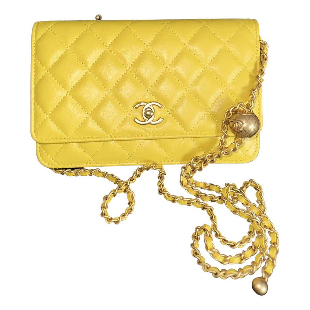 Trendy CC Wallet on Chain leather crossbody bag