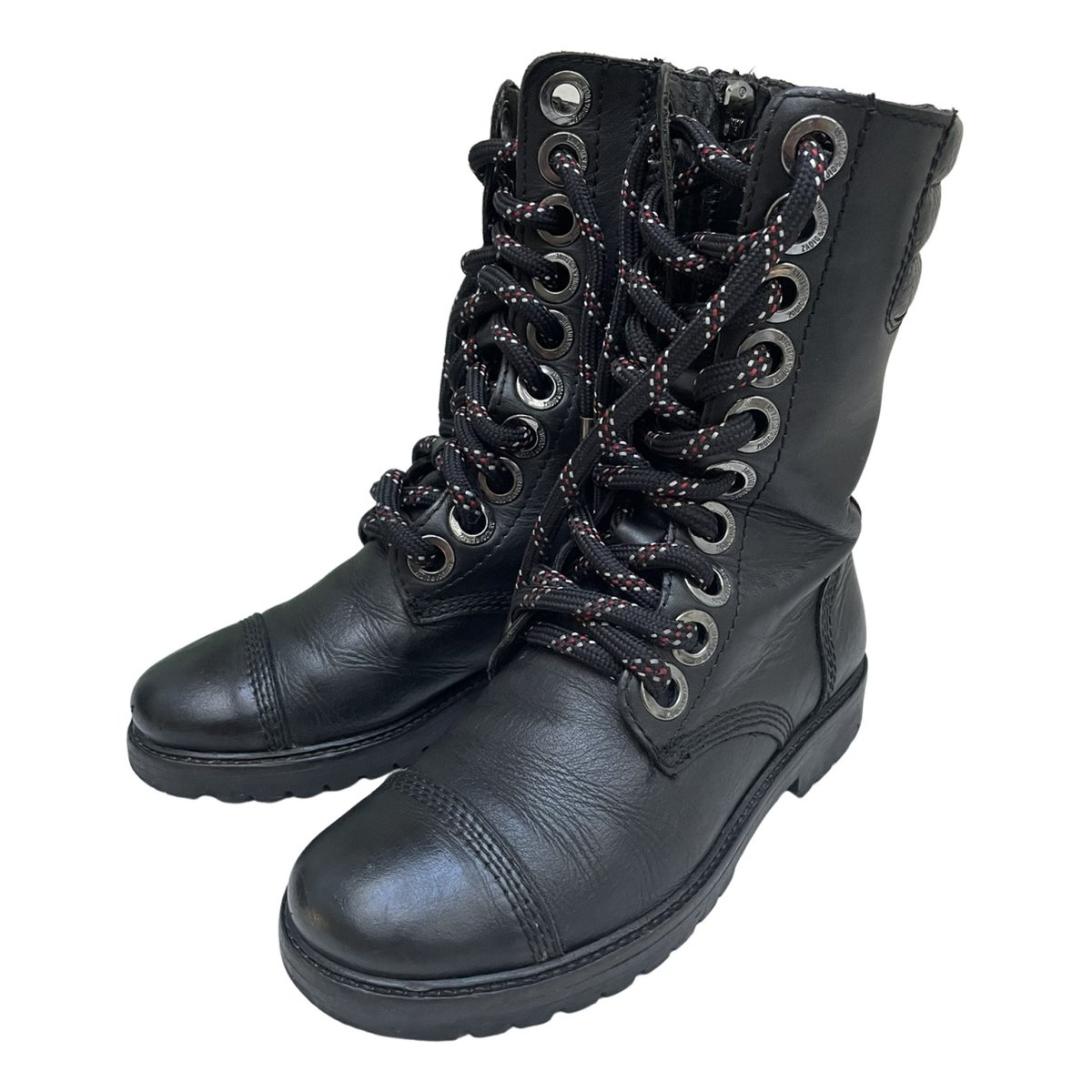 Joe leather biker boots
