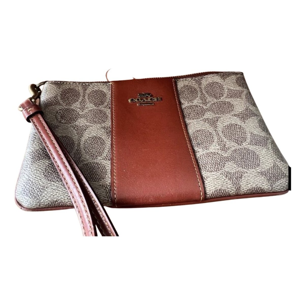 Signature Sufflette leather clutch bag