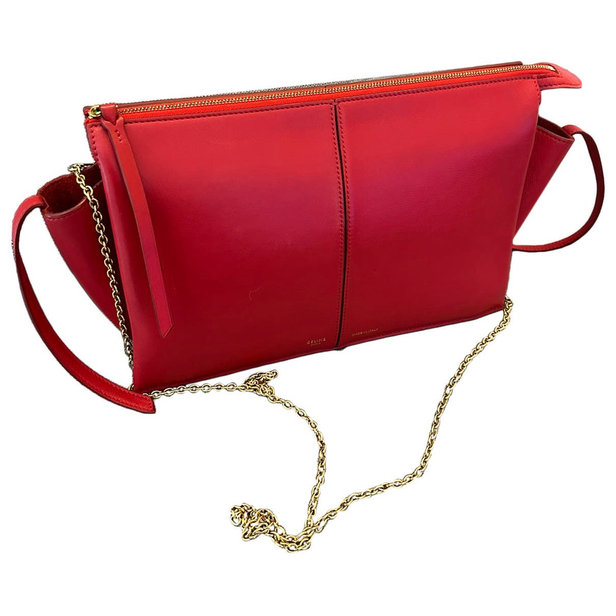 Tri-Fold leather crossbody bag