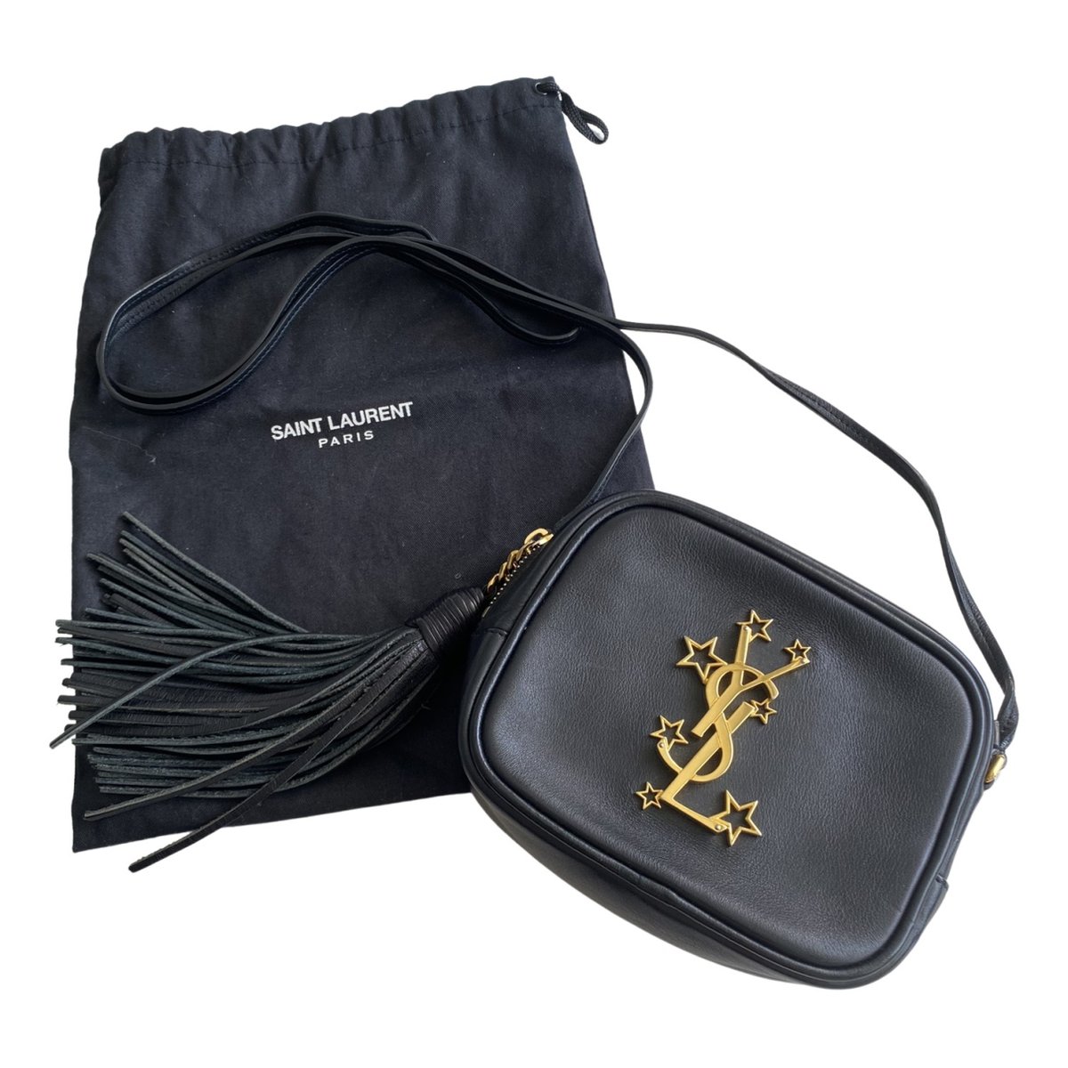 Blogger leather crossbody bag