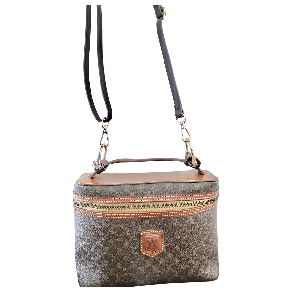 Triomphe Vintage leather crossbody bag