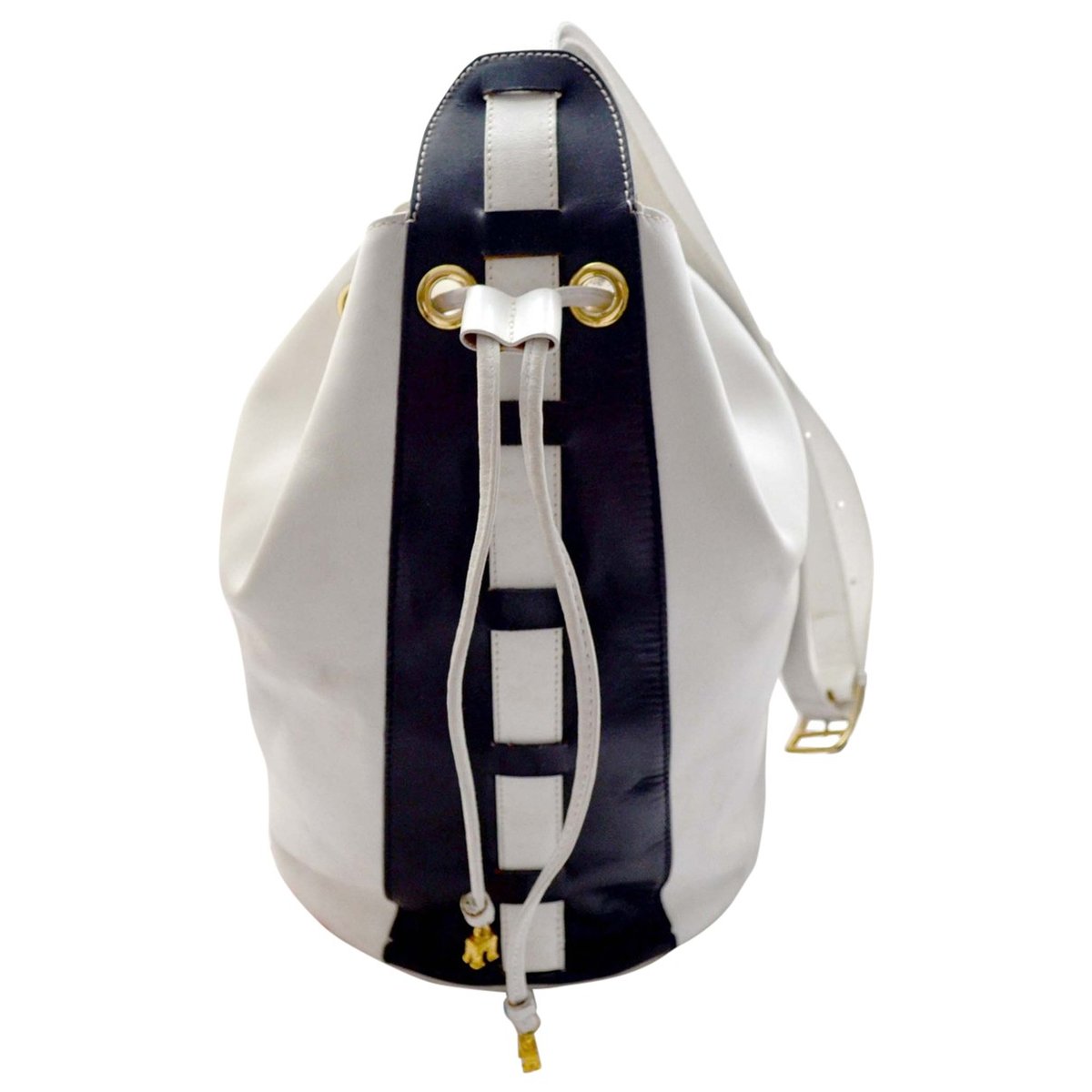 Clasp Bucket leather crossbody bag